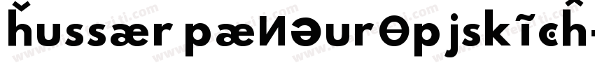 Hussar Paneuropjskich字体转换